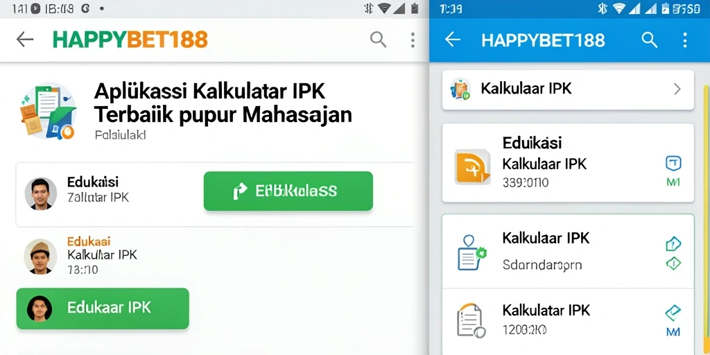 Tampilan antarmuka kalkulator IPK HAPPYBET188 yang sederhana dan fungsional.