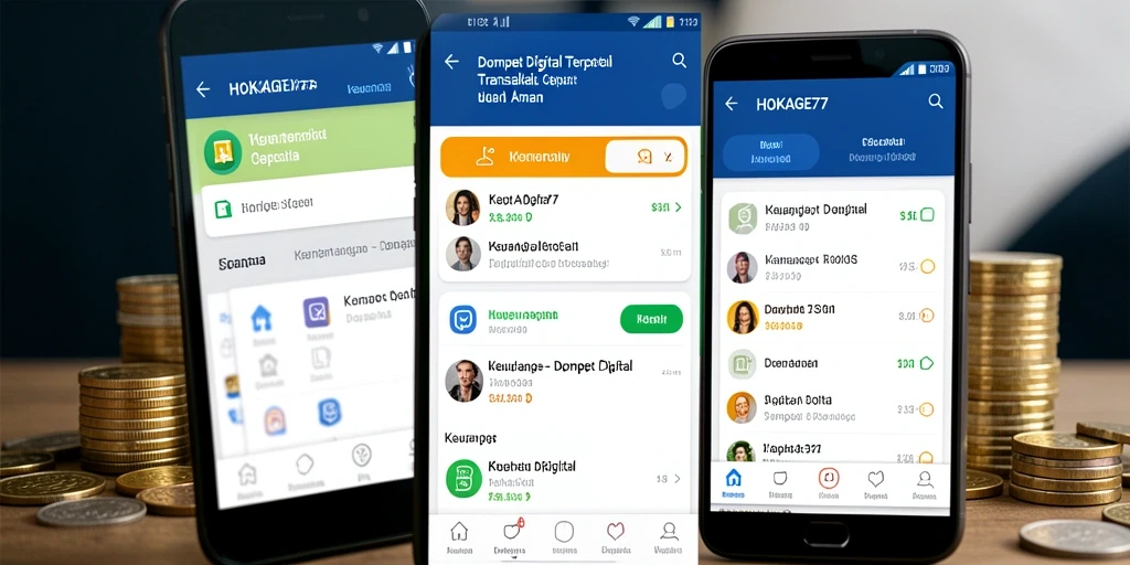 Antarmuka HOKAGE77 yang user-friendly dan fungsionalitas Dompet Digital.
