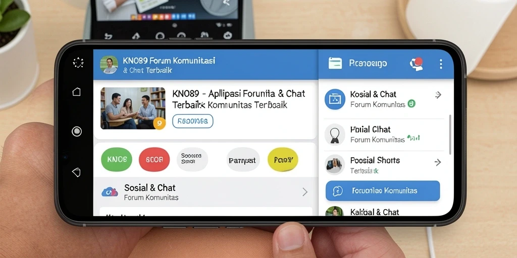 Antarmuka aplikasi KNO89 yang sederhana dan menarik.