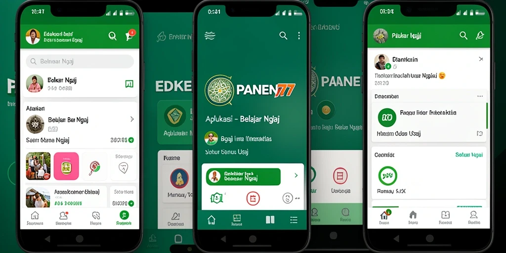 Antarmuka pengguna PANEN77 yang menarik dan mudah digunakan untuk belajar Ngaji.
