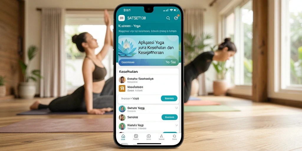 Antarmuka aplikasi SATSET138 dengan fitur Yoga yang intuitif.